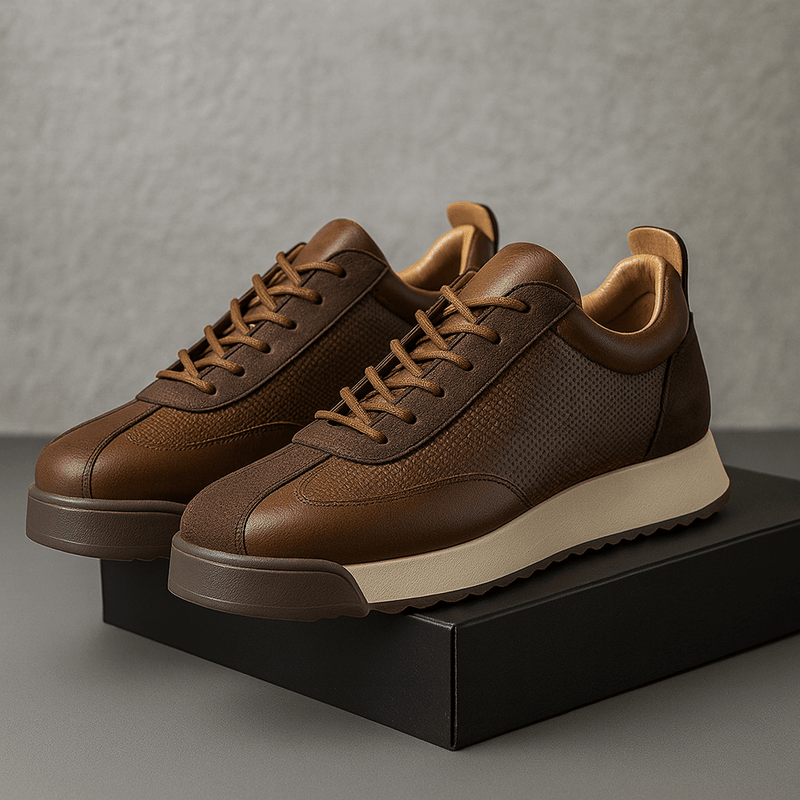 Elegant men's shoes with lacing