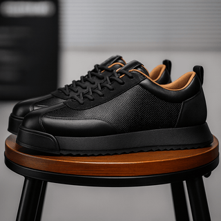 Elegante Herren Schuhe Mit Schnürung - Cecile LavelleSchwarz