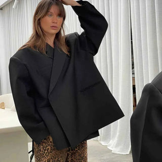 Elegante Oversize Blazer Damen - Cecile LavelleSchwarz