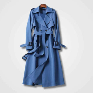 Eleganter Damen - Trenchcoat mit Gürtel - Cecile LavelleHellblau