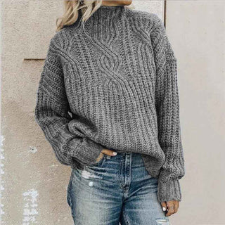 Eleganter Damenpullover mit Rundhals - Cecile LavelleGrau