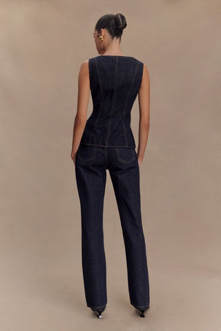 Elegantes Zweiteiler Set Weste Hose - Cecile LavelleDenim