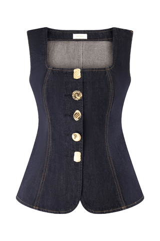 Elegantes Zweiteiler Set Weste Hose - Cecile LavelleDenim