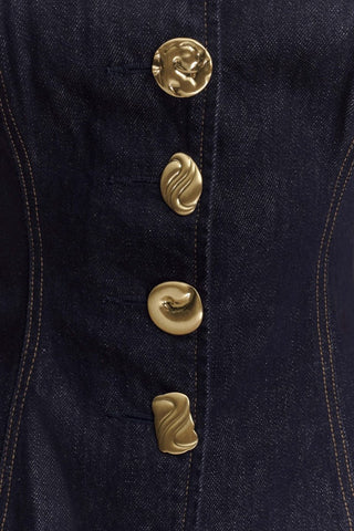 Elegantes Zweiteiler Set Weste Hose - Cecile LavelleDenim