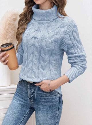 Feinstrick Pullover Damen - Cecile LavelleHellblau