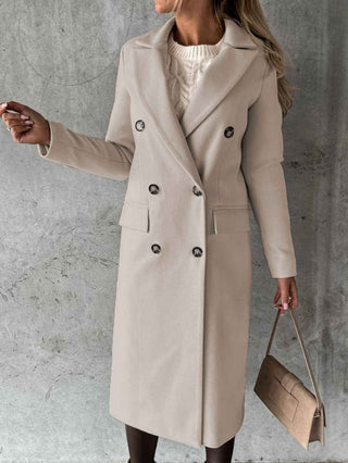 Figurbetonter Trenchcoat in Long - Form - Cecile LavelleBeige