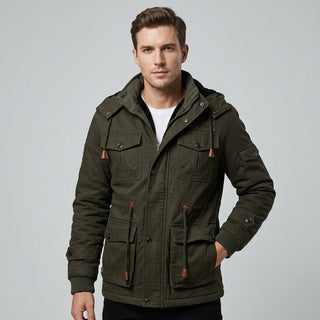 Fleecejacke Herren Mit Kapuze - Cecile LavelleArmeegrün