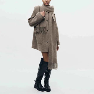 Geknöpfte Strickjacke mit Struktur - Cecile LavelleKhaki