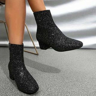 Glitzer Stiefeletten - Cecile LavelleGold