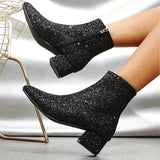 Glitzer Stiefeletten