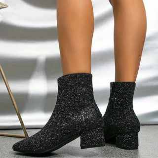 Glitzer Stiefeletten - Cecile LavelleGold