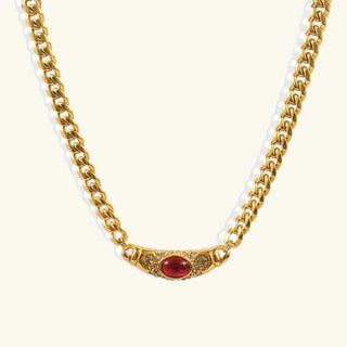 Goldkette Mit Steinen - Cecile LavelleRubin