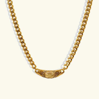 Goldkette Mit Steinen - Cecile LavelleCitrin