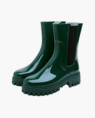 Gummistiefel Damen Chelsea in Grün
