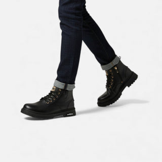 Herren Boots mit Profilsohle Robust - Cecile LavelleSchwarz