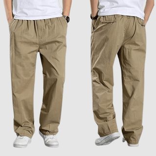 Herren Cargo Hose Loose Fit mit Gummibund - Cecile LavelleKhaki