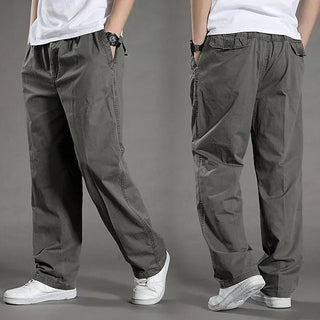 Herren Cargo Hose Loose Fit mit Gummibund - Cecile LavelleGrau