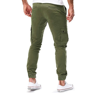 Herren Cargo Hose Slim Fit mit Taschen - Cecile LavelleGrün