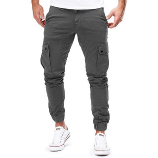 Herren Cargo Hose Slim Fit mit Taschen - Cecile LavelleDunkelgrau