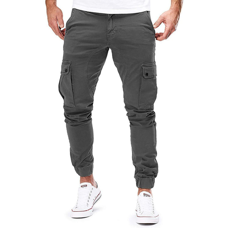 Men's Slim Fit Cargo Pants with Pockets