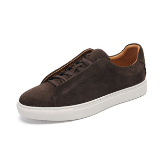 Herren Casual Low Top Sneaker - Cecile LavelleDunkelbraun