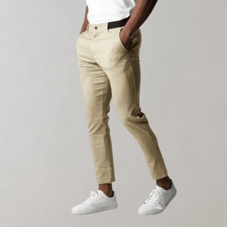 Herren Chino Hose Slim Fit Smart Casual - Cecile LavelleKhaki