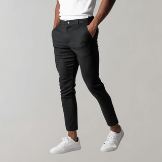Herren Chino Hose Slim Fit Smart Casual - Cecile LavelleGrau