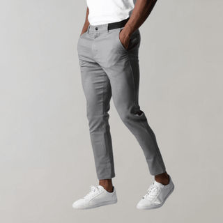 Herren Chino Hose Slim Fit Smart Casual - Cecile LavelleGrau