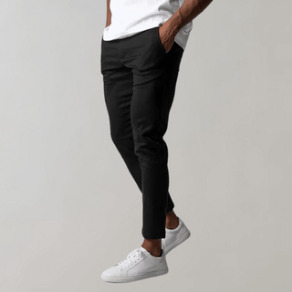 Herren Chino Hose Slim Fit Smart Casual - Cecile LavelleSchwarz