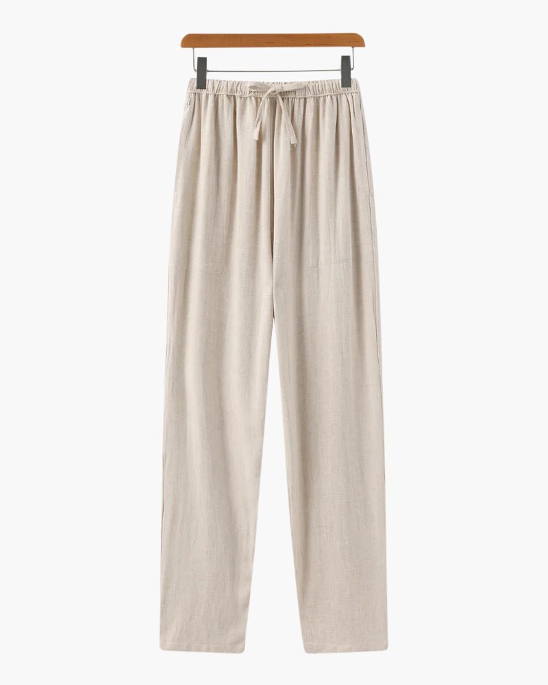 Men's pants with drawstring, loose fit