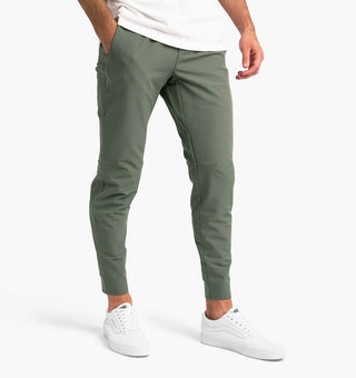 Herren Hose Slim Fit Stretch Casual - Cecile LavelleGrün