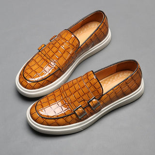 Herren Loafer Flechtoptik Slip - On - Cecile LavelleBraun