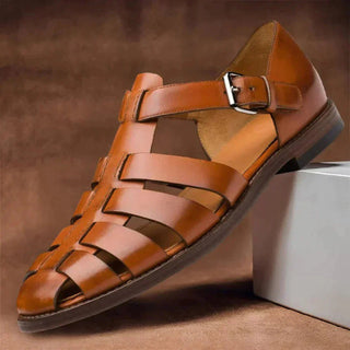 Herren Sandalen Sommer mit Geschlossener Zehenpartie - Cecile LavelleBraun