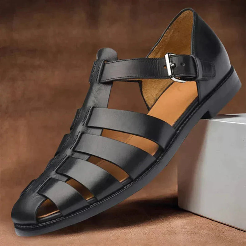 Men's Summer Sandals with Closed Toe Design