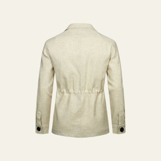 Herren Übergangsjacke mit Taschen Modern - Cecile LavelleBeige