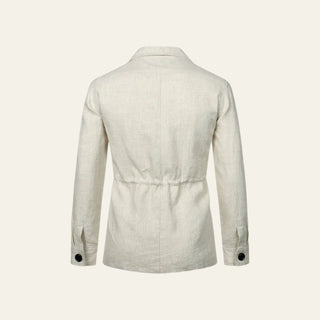Herren Übergangsjacke mit Taschen Modern - Cecile LavelleWeiß