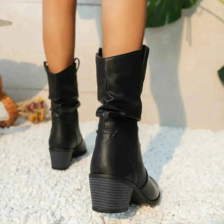 Hohe Stiefeletten Damen - Cecile LavelleBraun