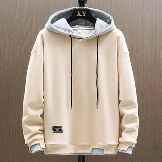 Hoodie Herren Loose Fit in Beige