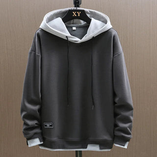 Hoodie Herren Loose Fit in Grau