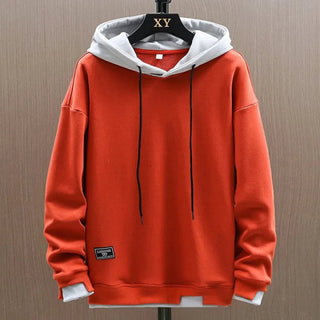 Hoodie Herren Loose Fit in Orange