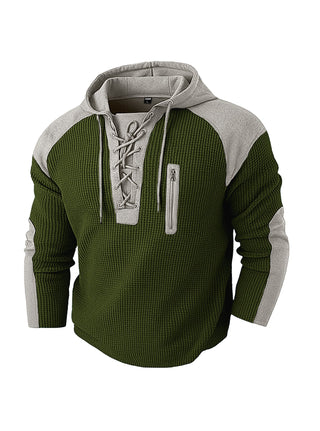 Hoodie Herren Regular Fit in Olivgrün