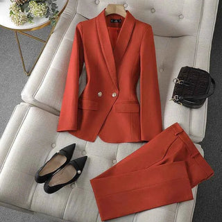 Hosenanzug Damen Elegant - Cecile LavelleGoldorange