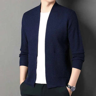 Jacquard Blazer Herren - Cecile LavelleMarineblau