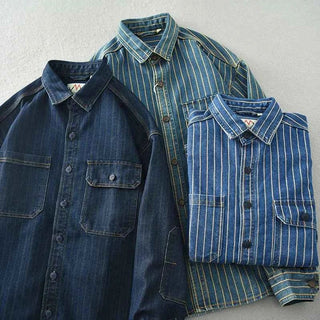 Jeans Hemd Herren - Cecile LavelleBlau