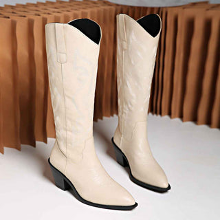 Klassische Cowboystiefel - Cecile LavelleBeige