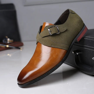 Klassische Monkstrap Herrenschuhe Für Hochzeit - Cecile LavelleGrün