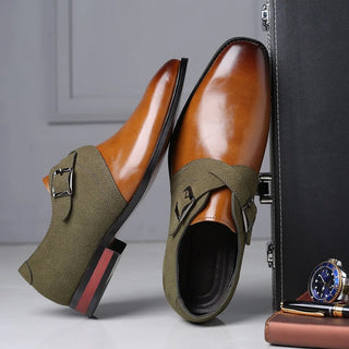 Klassische Monkstrap Herrenschuhe Für Hochzeit - Cecile LavelleGrün