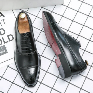 Klassische Oxfordschuh Herren Cap-Toe - Cecile LavelleSchwarz