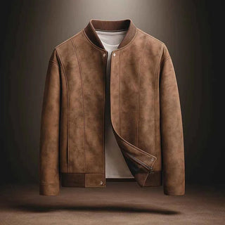 Klassische Wildlederlook Bomberjacke - Cecile LavelleSchwarz