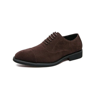 Klassischer Herren Oxford Schuhe Mit Cap - Toe - Cecile LavelleBraun